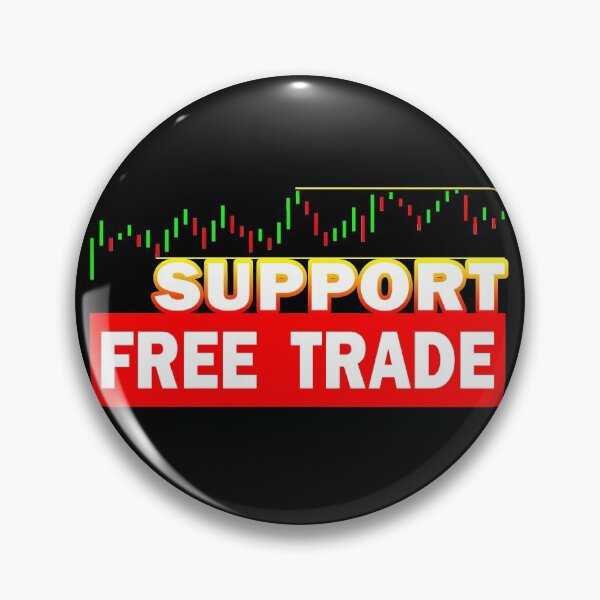 Item preview, Support Stock Market Free Trade designed and sold by WolfGraphics.