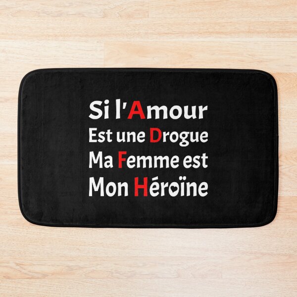 Item preview, IF LOVE IS A DRUG, MY WIFE IS MY HEROIN! (Valentine's Day) designed and sold by francoisville.