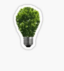 Green Lightbulb Sticker