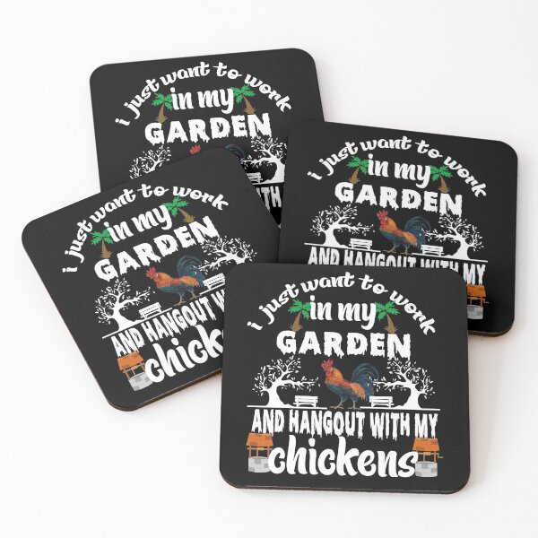 Item preview, Copy of i just want to work in my garden and hangout with my chickens ,funny Gift idea ,Gift for him  designed and sold by buzz1days.