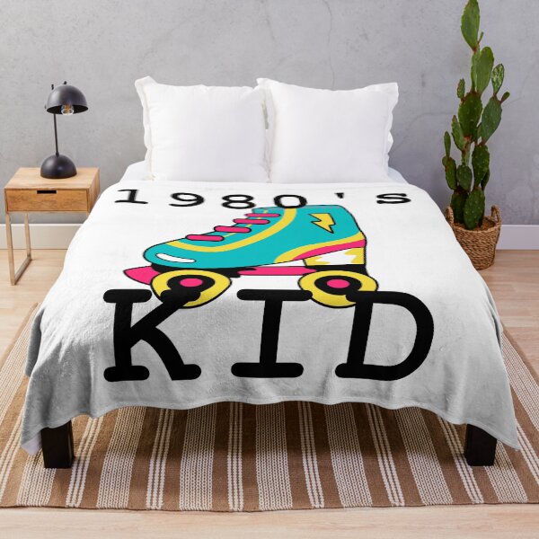 Item preview, 1980s Kid T-shirt, Retro Vintage Colorful Roller Skate T-shirt Black Ink designed and sold by KananiandKiki.