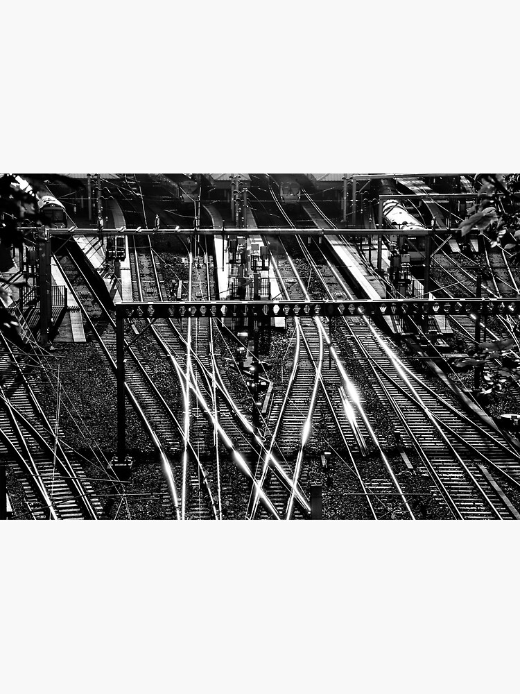 Railway Tracks at Edinburgh Waverley by artlovervip