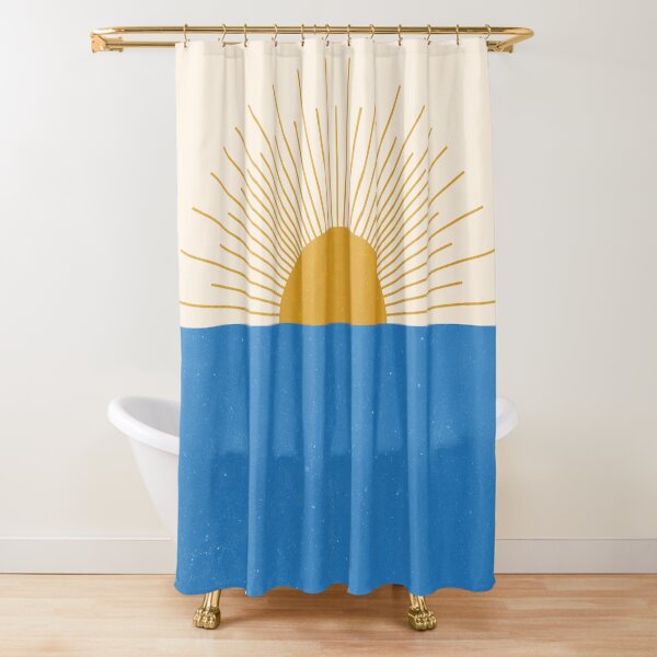 Mid century modern Sunshine Shower Curtain