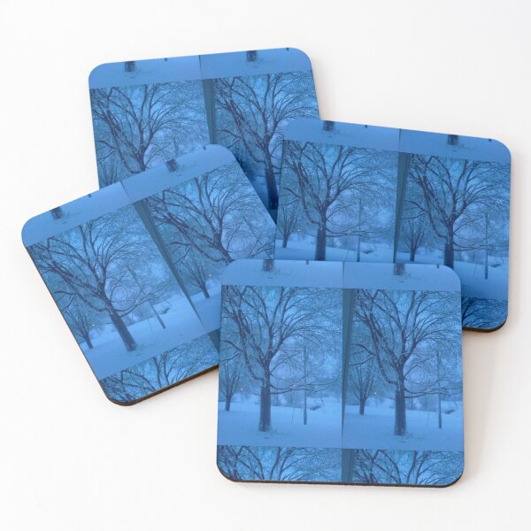 Item preview, Snow at dusk photography designed and sold by TheHutchGal.