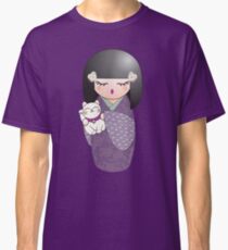 Kokeshi and maneki neko Classic T-Shirt