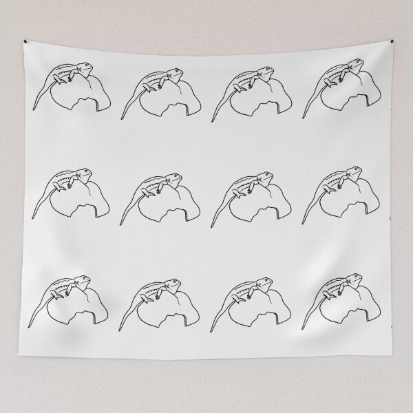 Item preview, Bearded Dragon on Cave designed and sold by PrileyRileyArt.