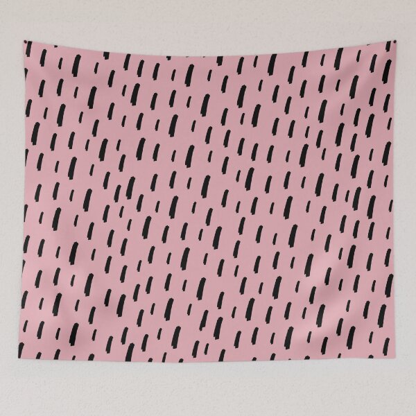 Item preview, Pale Pink and Black Dalmatian Pattern Brush Stroke designed and sold by ParadiseAvenue.