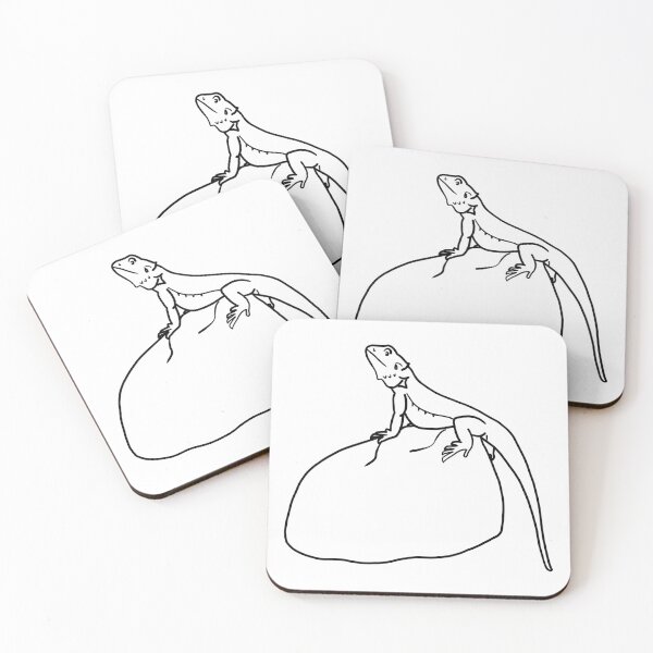 Item preview, Bearded Dragon on Basking Rock designed and sold by PrileyRileyArt.