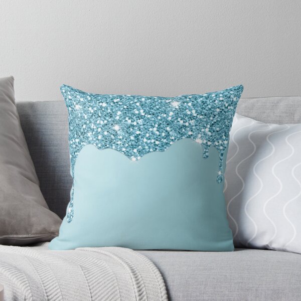 Item preview, Dripping Sky Blue Glitter Sequin  designed and sold by WOW TeesAndThings.
