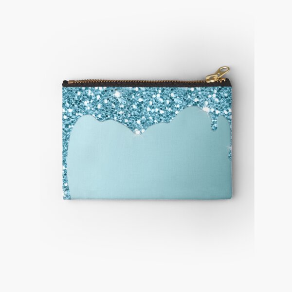 Item preview, Dripping Sky Blue Glitter Sequin  designed and sold by WOW TeesAndThings.