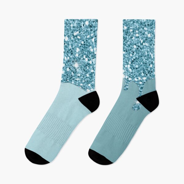 Item preview, Dripping Sky Blue Glitter Sequin  designed and sold by WOW TeesAndThings.