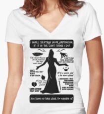 Regina's Quotes Women's Fitted V-Neck T-Shirt