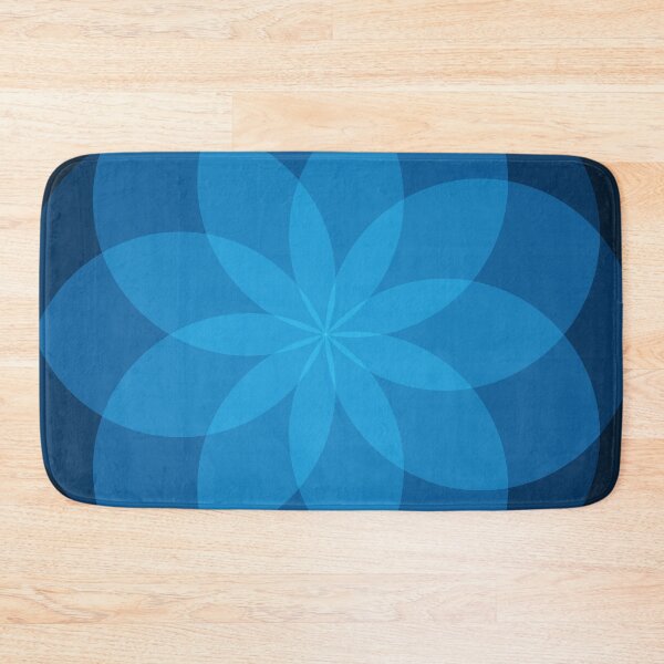 Item preview, Geometric Flower of Rounds (Blue) designed and sold by shahramroj.