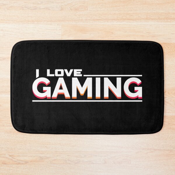 Item preview, I love gaming gamer nerd playing video games designed and sold by blikonie.