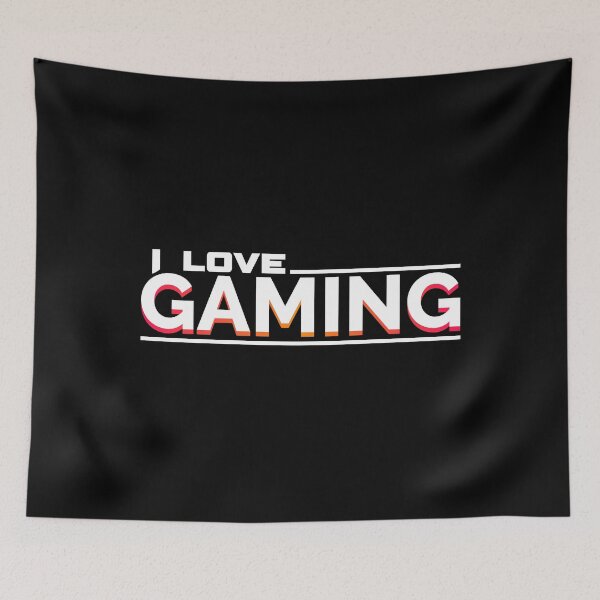 Item preview, I love gaming gamer nerd playing video games designed and sold by blikonie.
