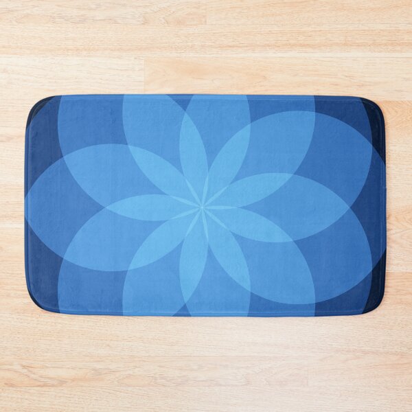 Item preview, Geometric Flower of Rounds ( Cornflower Blue) designed and sold by shahramroj.
