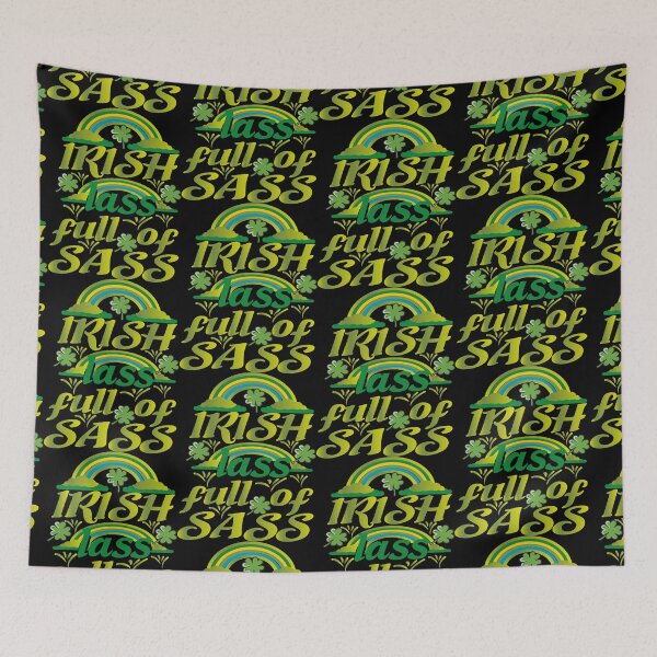 Item preview, irish lass full of sass ,introvert Tweet Inspired valentine's day unisex gifts,funny Gift idea ,Gift for him  designed and sold by buzz1days.