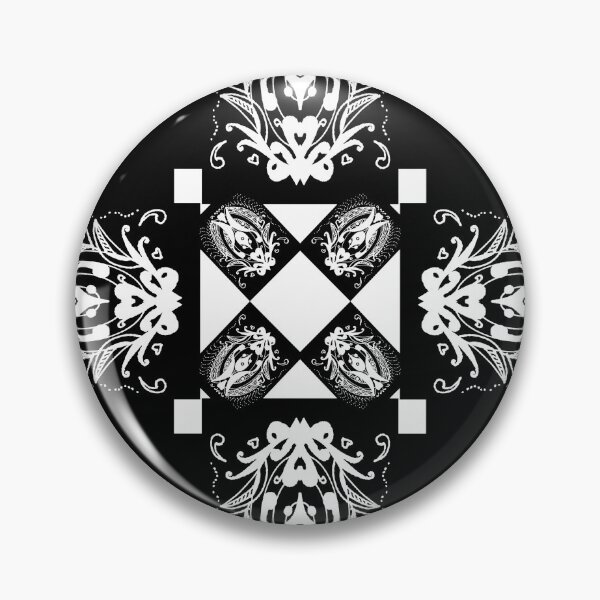 Item preview, Miniature Aussie Tangle 11 Pattern White on Black designed and sold by Heatherian.