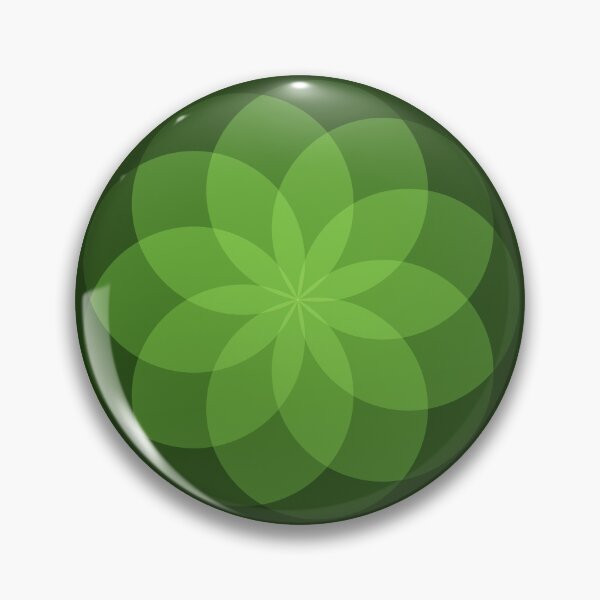 Item preview, Geometric Flower of Rounds ( Green) designed and sold by shahramroj.