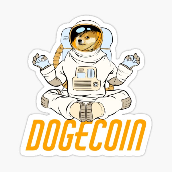 Artikel-Vorschau von Dogecoin Zen Moon Man, designt und verkauft von Bitcoin-Fashion.