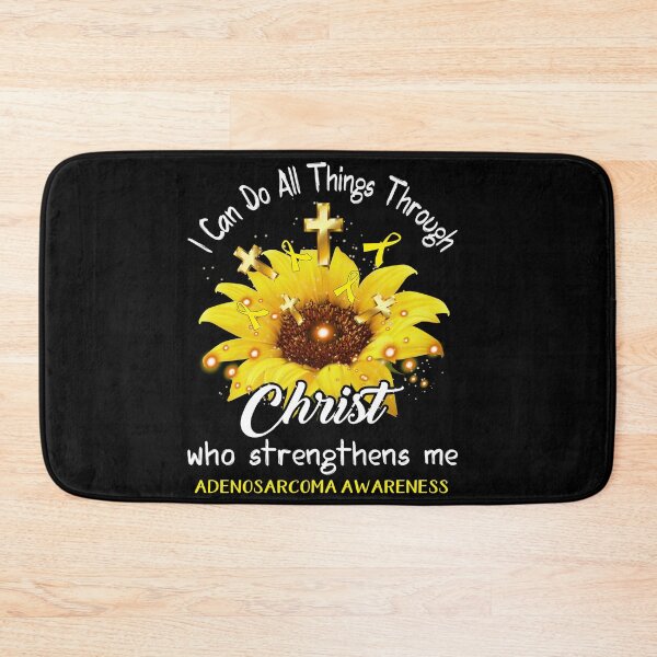 Item preview, I Can Do All Things Through Christ Who Strengthens Me Adenosarcoma Awareness designed and sold by rechardtee.