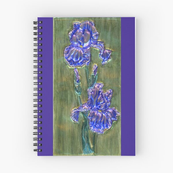 Item preview, Blue Irises on Aluminum designed and sold by Marcella Chapman.