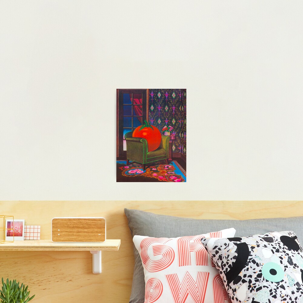 Therapy With A Tomato Milton Glaser - Tomato- Something unusual is going on here - 1978 Poster Photographic Print