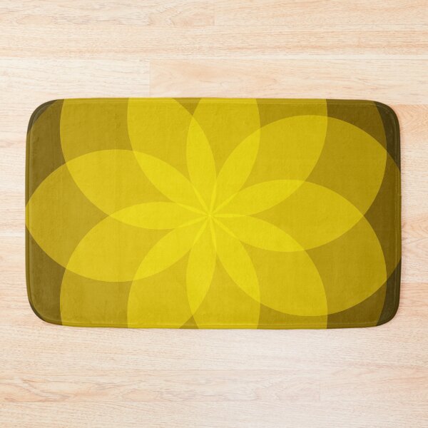 Item preview, Geometric Flower of Rounds (Yellow) designed and sold by shahramroj.