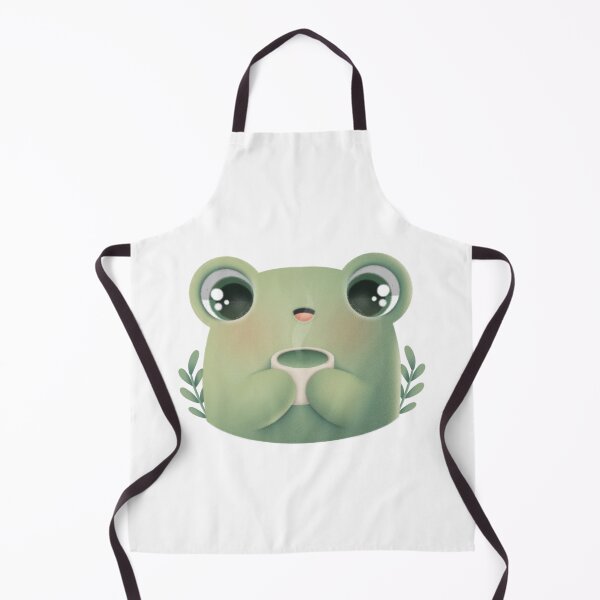 Item preview, Baby green frog with mug of tea designed and sold by Salvoodles.