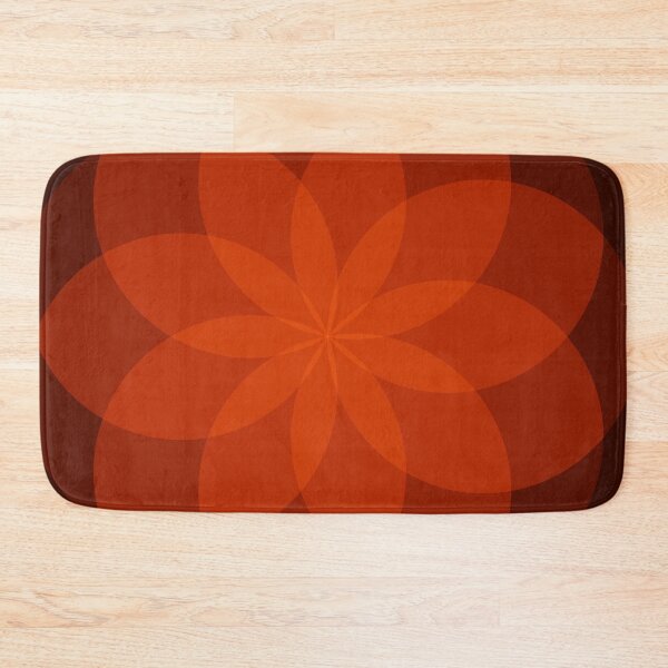 Item preview, Geometric Flower of Rounds (Brownish Red) designed and sold by shahramroj.