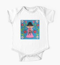 Body de manga corta para bebé Little Frida and Skelly