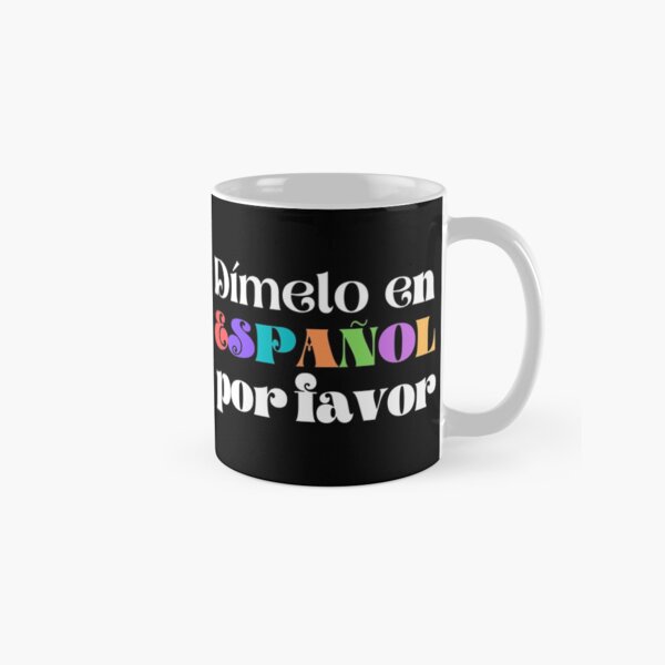 Vista previa del artículo con la obra «Dimelo en español por favor», diseñado y vendido por VBeesTees.