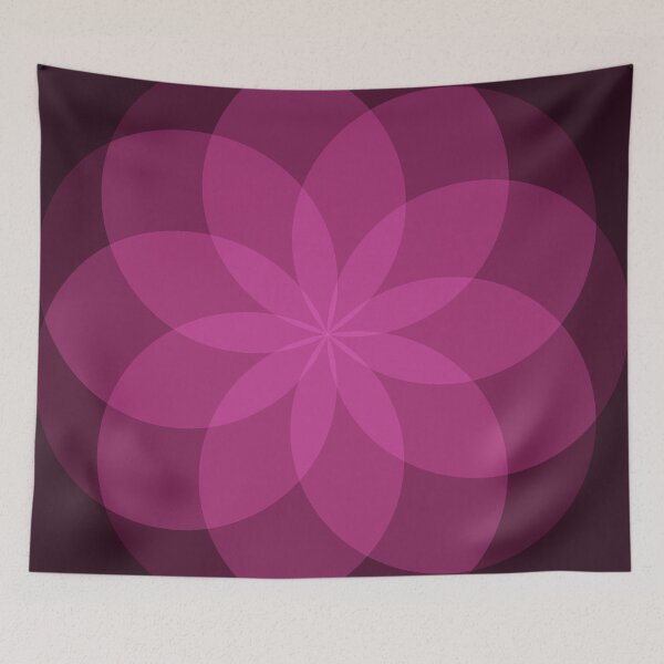 Item preview, Geometric Flower of Rounds (Magenta) designed and sold by shahramroj.