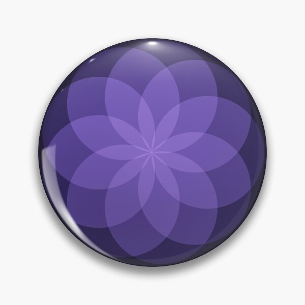 Item preview, Geometric Flower of Rounds (Purple) designed and sold by shahramroj.