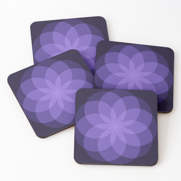 Item preview, Geometric Flower of Rounds (Purple) designed and sold by shahramroj.