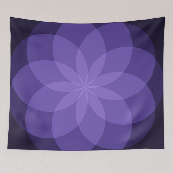 Item preview, Geometric Flower of Rounds (Purple) designed and sold by shahramroj.