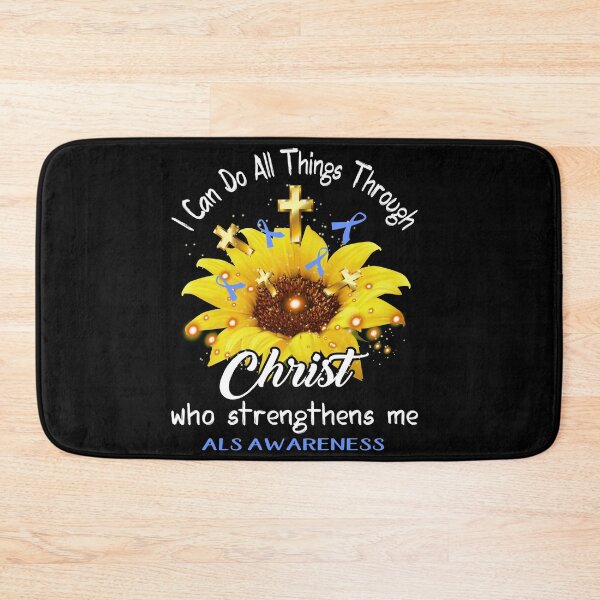 Item preview, I Can Do All Things Through Christ Who Strengthens Me ALS Awareness designed and sold by rechardtee.