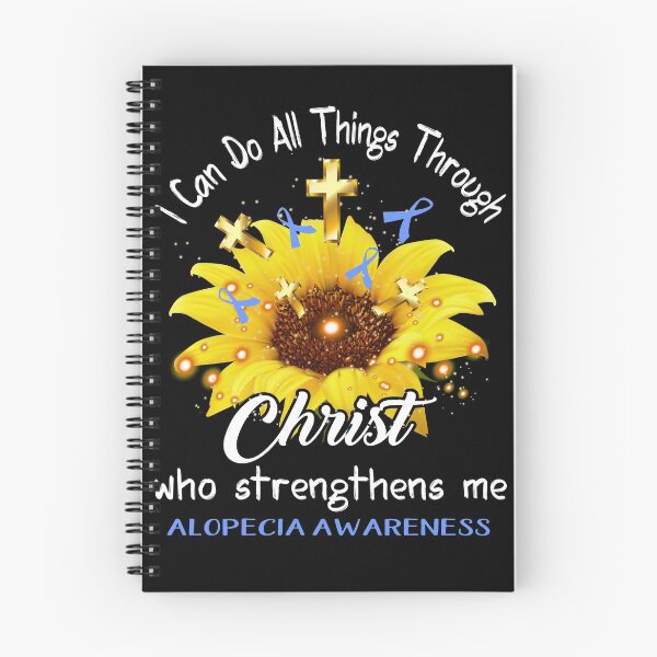 Item preview, I Can Do All Things Through Christ Who Strengthens Me Alopecia Awareness designed and sold by rechardtee.