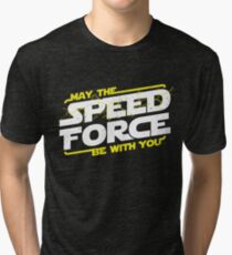 May The Speed Force Be With You Tri-blend T-Shirt