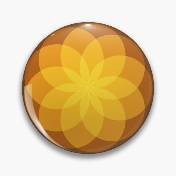Item preview, Geometric Flower of Rounds (Orange) designed and sold by shahramroj.