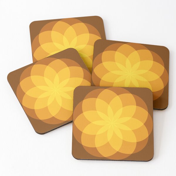 Item preview, Geometric Flower of Rounds (Orange) designed and sold by shahramroj.