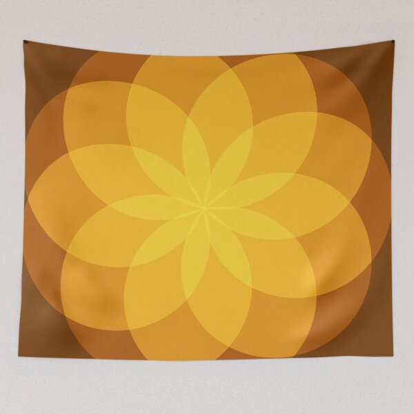 Item preview, Geometric Flower of Rounds (Orange) designed and sold by shahramroj.