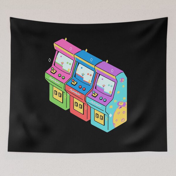 Item preview, 1980s T-shirt, Retro Vintage Colorful Arcade Game Machines  designed and sold by KananiandKiki.