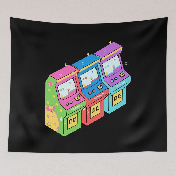 Item preview, 1980s T-shirt, Retro Vintage Colorful Arcade Game Machines T-shirt  designed and sold by KananiandKiki.