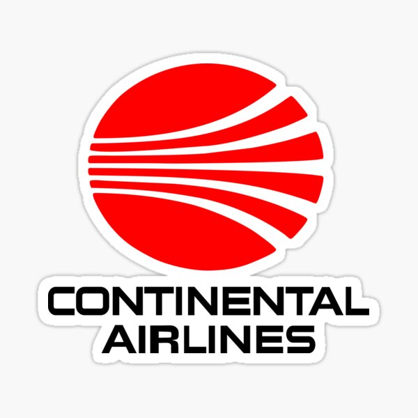 Continental Airlines Sticker