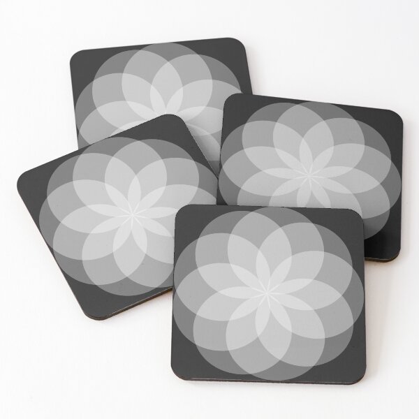 Item preview, Geometric Flower of Rounds (Gray) designed and sold by shahramroj.
