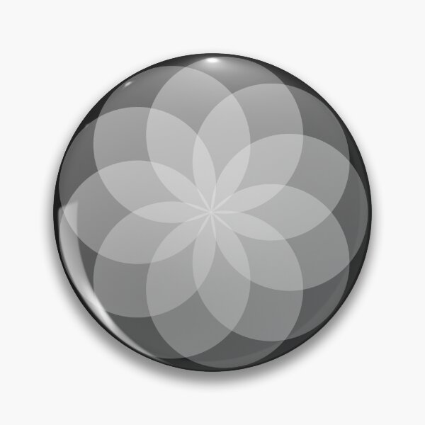 Item preview, Geometric Flower of Rounds (Gray) designed and sold by shahramroj.