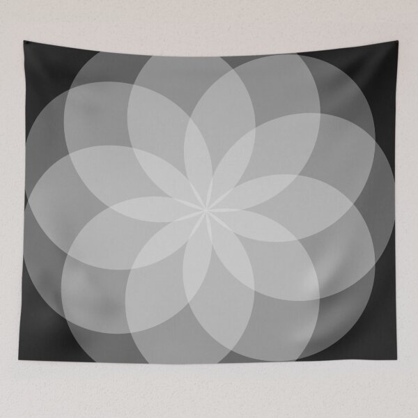 Item preview, Geometric Flower of Rounds (Gray) designed and sold by shahramroj.
