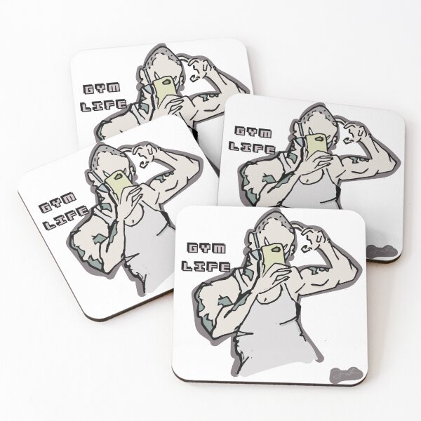 Item preview, Gym Life Selfie Sticker (Text) designed and sold by samfdanke.