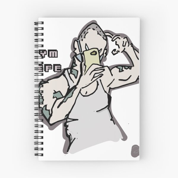 Aperçu de l'œuvre Autocollant Selfie Gym Life (texte) créée et vendue par samfdanke.
